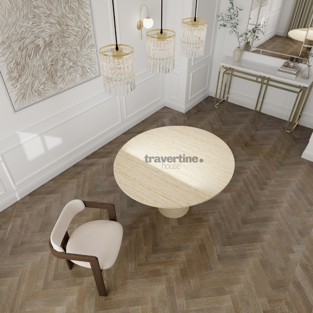 Logos Travertine Dining Table