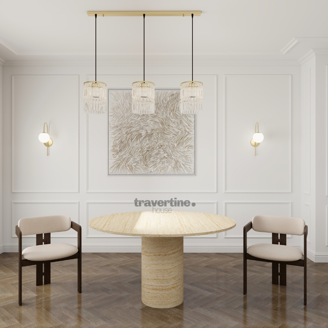 Logos Travertine Dining Table