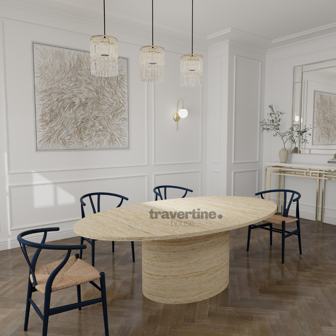 Ronark Travertine Dining Table