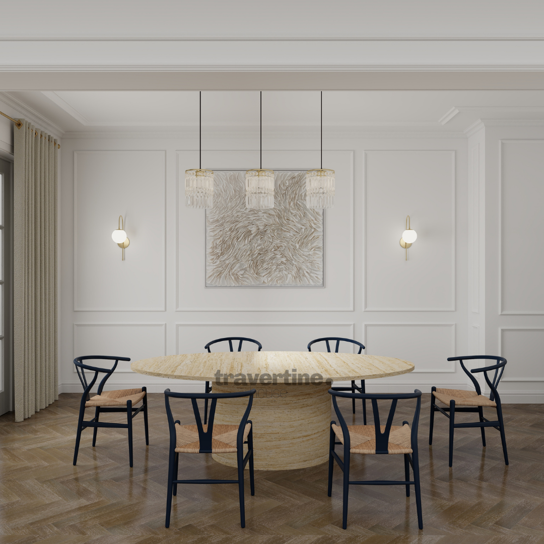 Ronark Travertine Dining Table