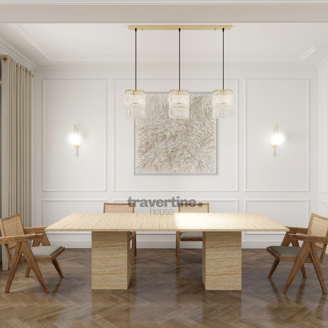 Travertine Dining Table
