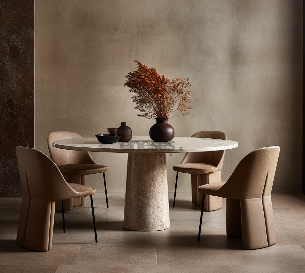 Travertine Dining Table