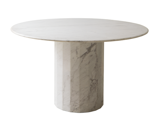 round-carrara-marble-dining-table