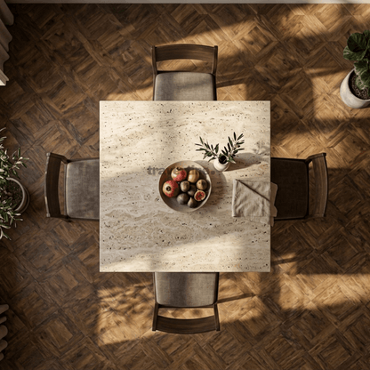 Benna Travertine Dining Table