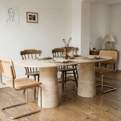 Xigenon Travertine Dining Table