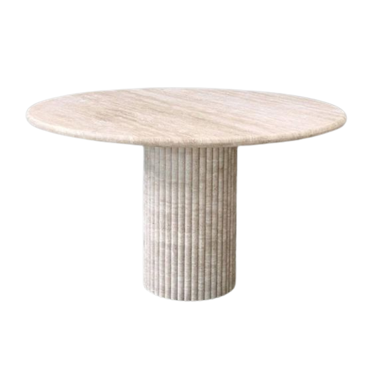 Ares Travertine Dining Table