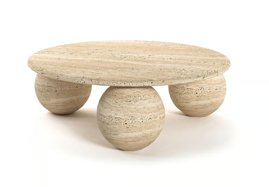 Biessa Travertine Coffee Table