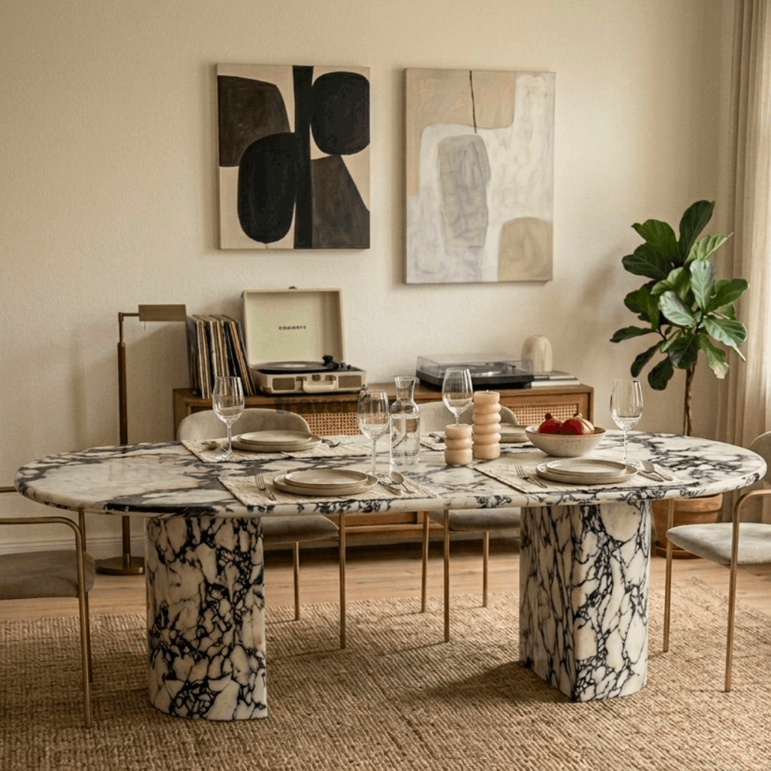 Calacatta Viola Dining Table