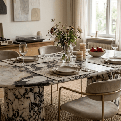 Calacatta Viola Dining Table