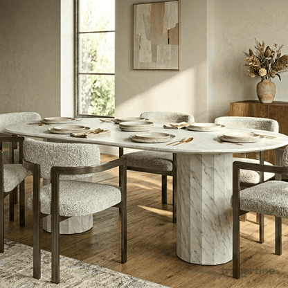 Carrara Marble Dining Table