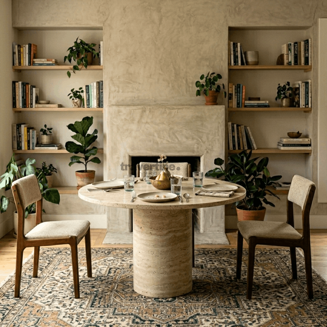 Logos Travertine Dining Table