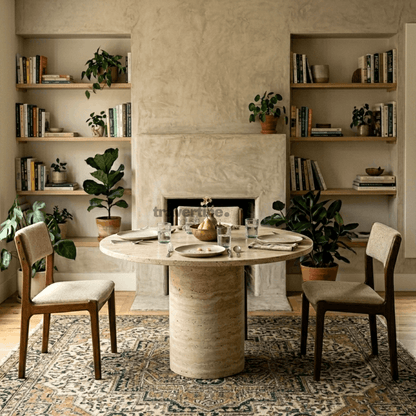 Logos Travertine Dining Table