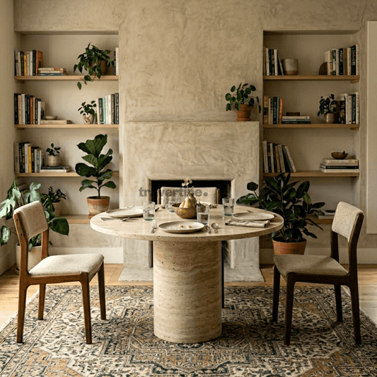 Logos Travertine Dining Table