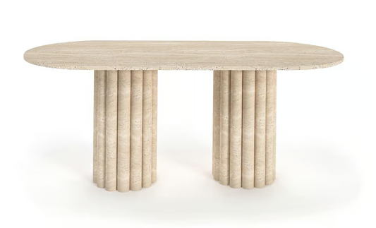 Manes Travertine Dining Table