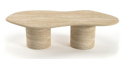 Mannie Travertine Coffee Table