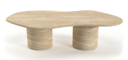 Mannie Travertine Coffee Table