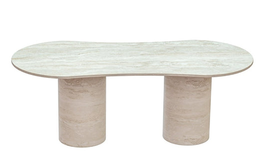 Olympia Travertine Dining Table