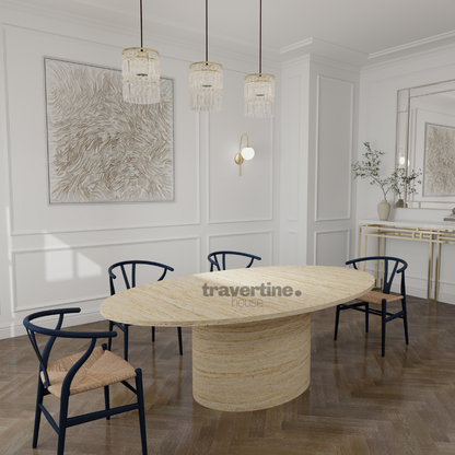 Ronark Travertine Dining Table