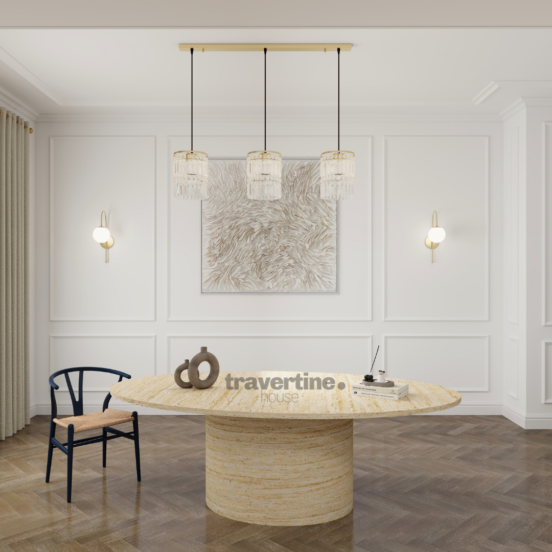 Ronark Travertine Dining Table
