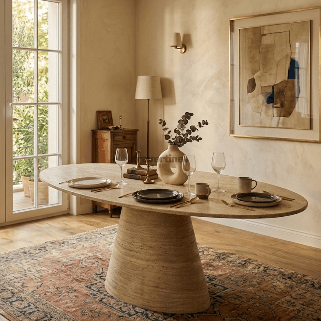 Ronark Travertine Dining Table