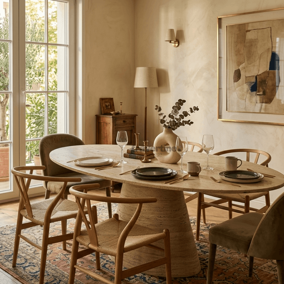 Ronark Travertine Dining Table