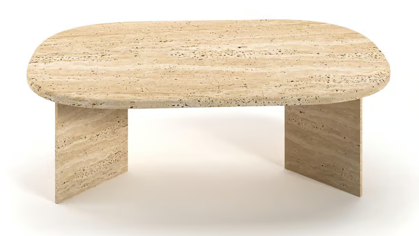 Vevessa Travertine Coffee Table