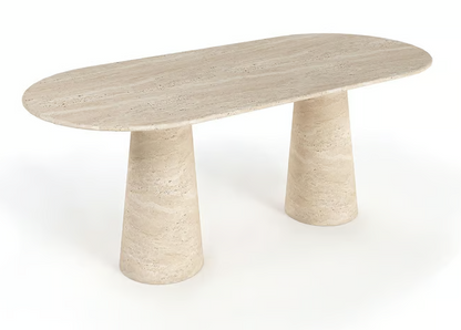 Xigenon Travertine Dining Table